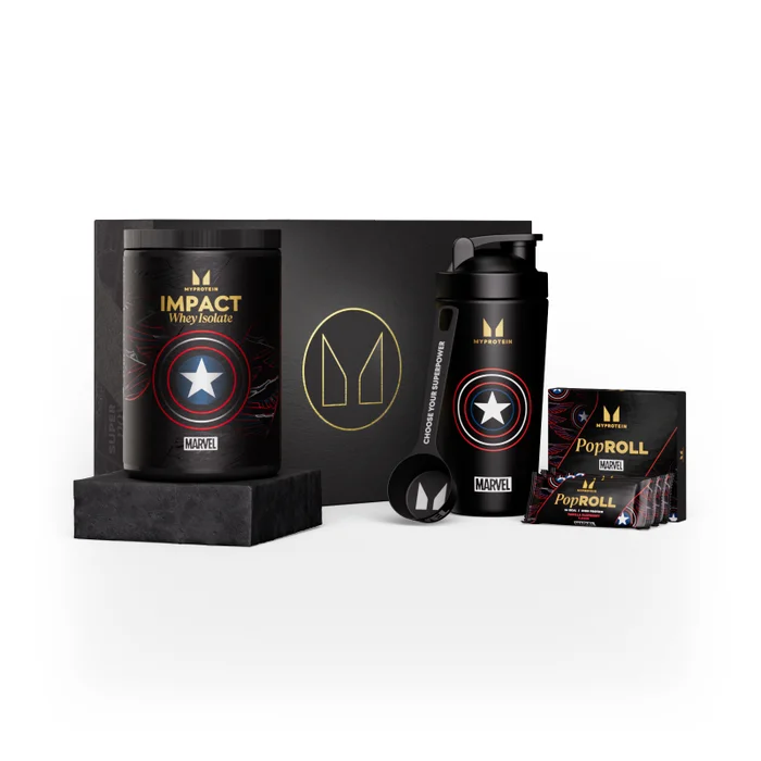 Myprotein x Marvel | Kapteiņa Amerikas kārba