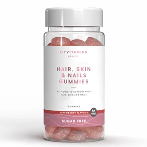 Košļājamās pastilas bez pievienota cukura, kas paredzētas matu, ādas un nagu veselībai - Flavour Sugar Free Strawberry