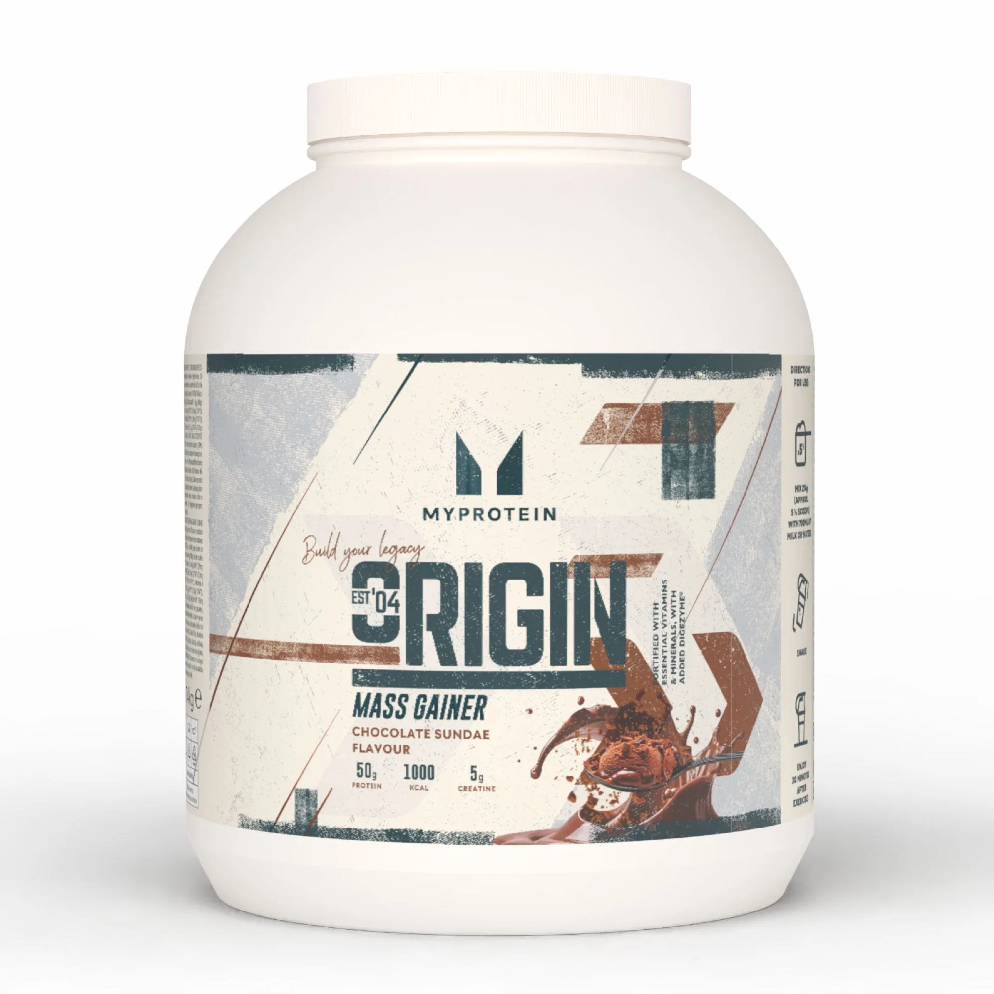 Origin Mass Gainer - 2.74KG - 10Porcijas - Chocolate Sundae attēls 1