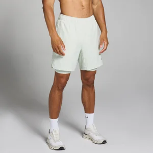 MP vīriešu “divi vienā” šorti “Training” – Pelēki zaļi - Size XS