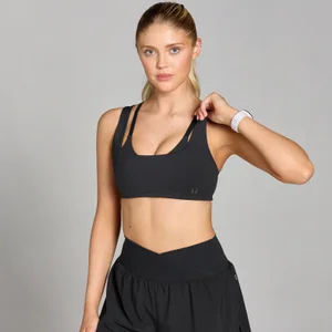 MP sieviešu dubultslāņa sporta krūšturis “Tempo” — Melns - Size XS