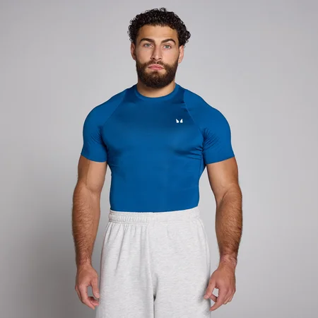MP vīriešu sporta krekls ar īsām piedurknēm “Baselayer” — Zils