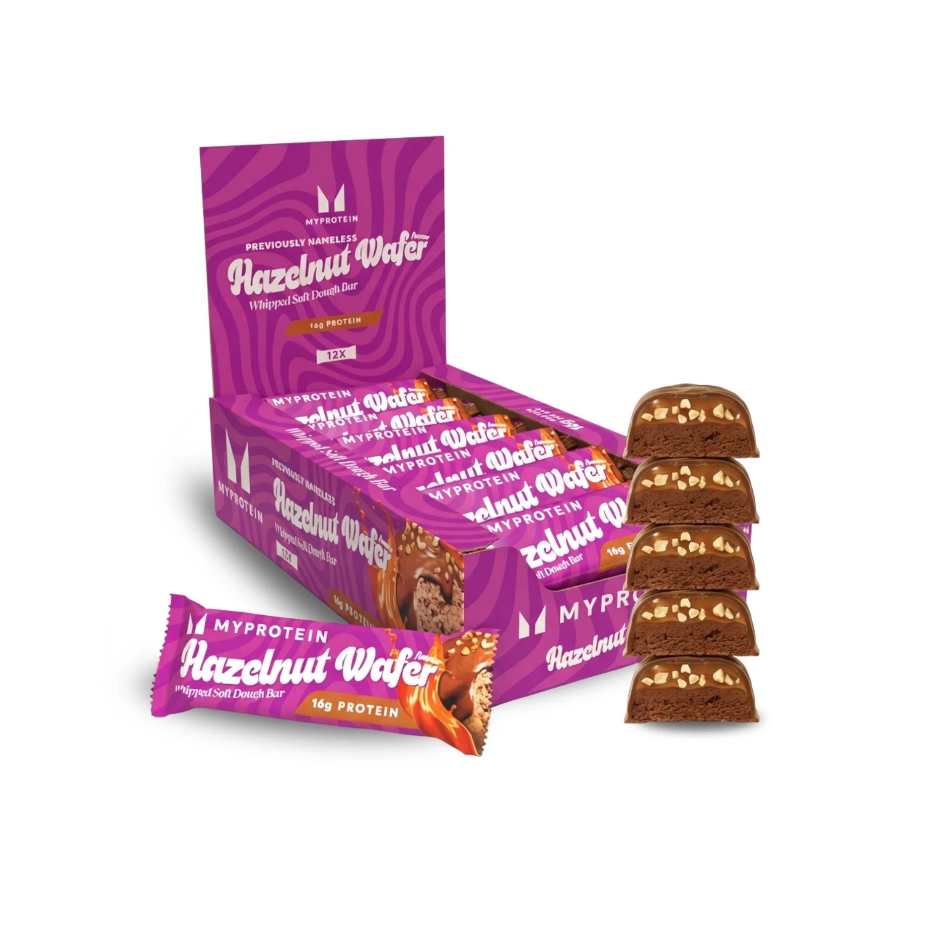 Myprotein batoniņš - 12Tāfelītes - Hazelnut Wafer attēls 1