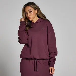 MP sieviešu lielizmēra džemperis ar kapuci “Basics” – Tumšo ogu krāsā - Size XS