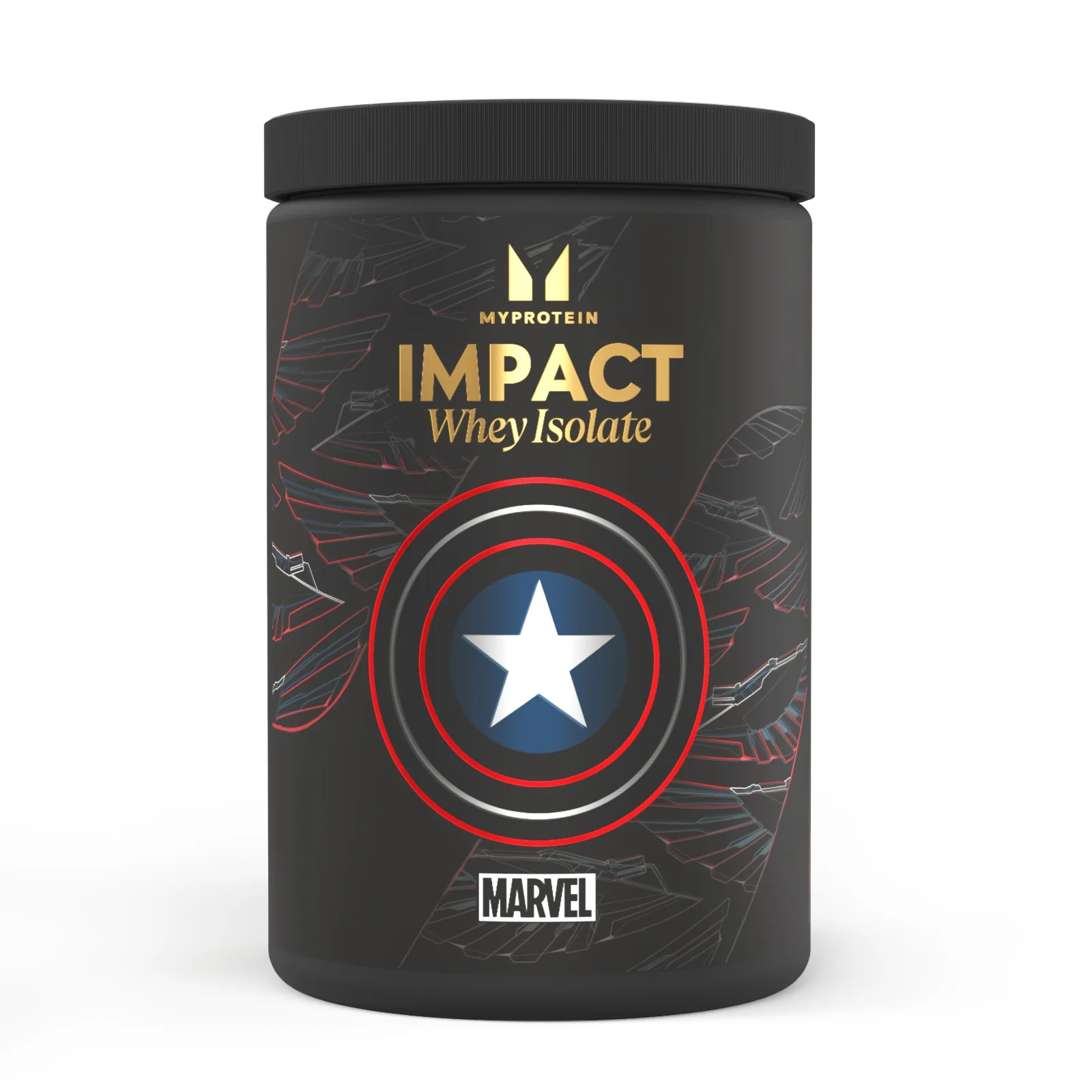 Impact sūkalu izolāts – Kapteinis Amerika — vaniļas un aveņu garša attēls 1