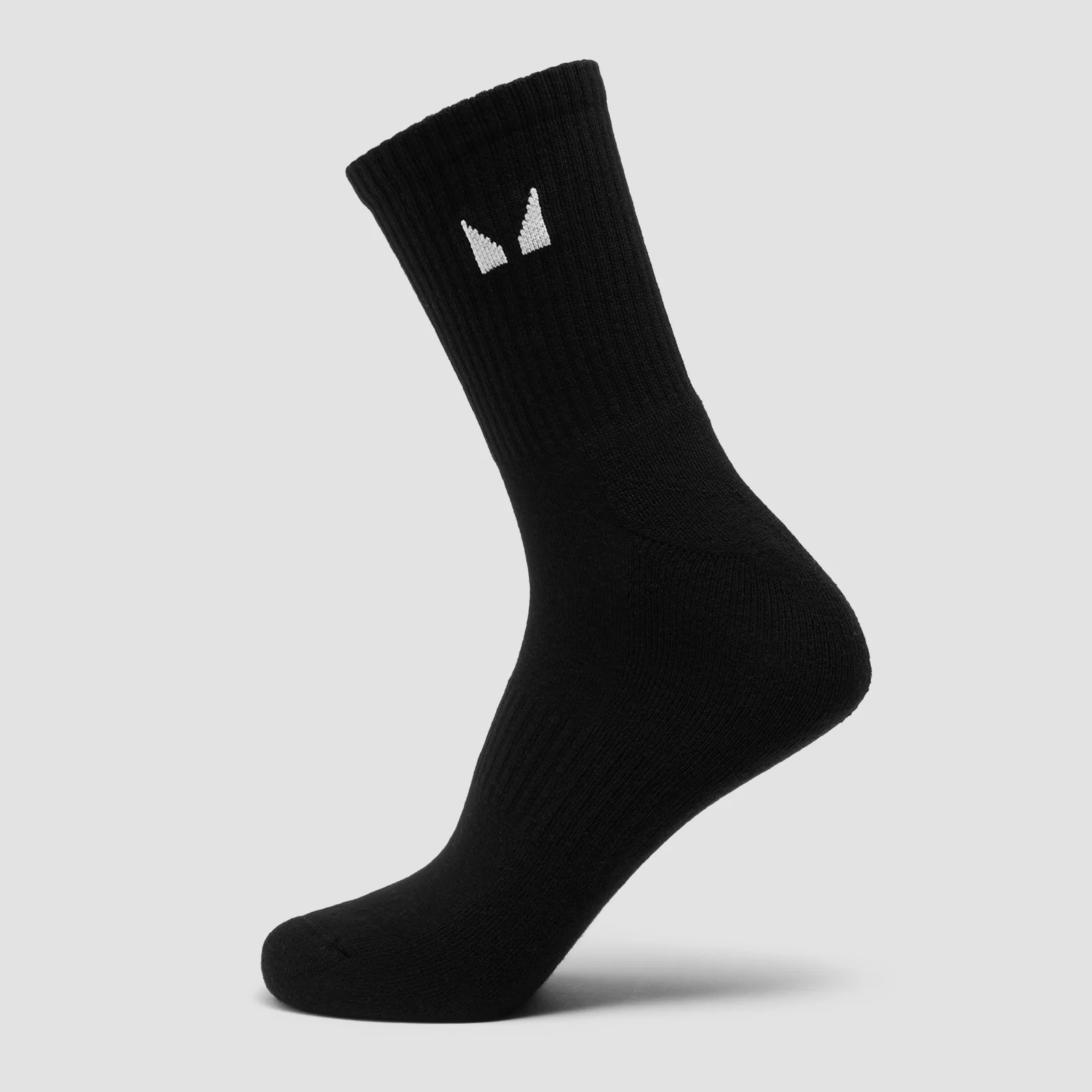 MP Unisex Crew Socks (1 Pack) - Black - UK 12-14 attēls 1