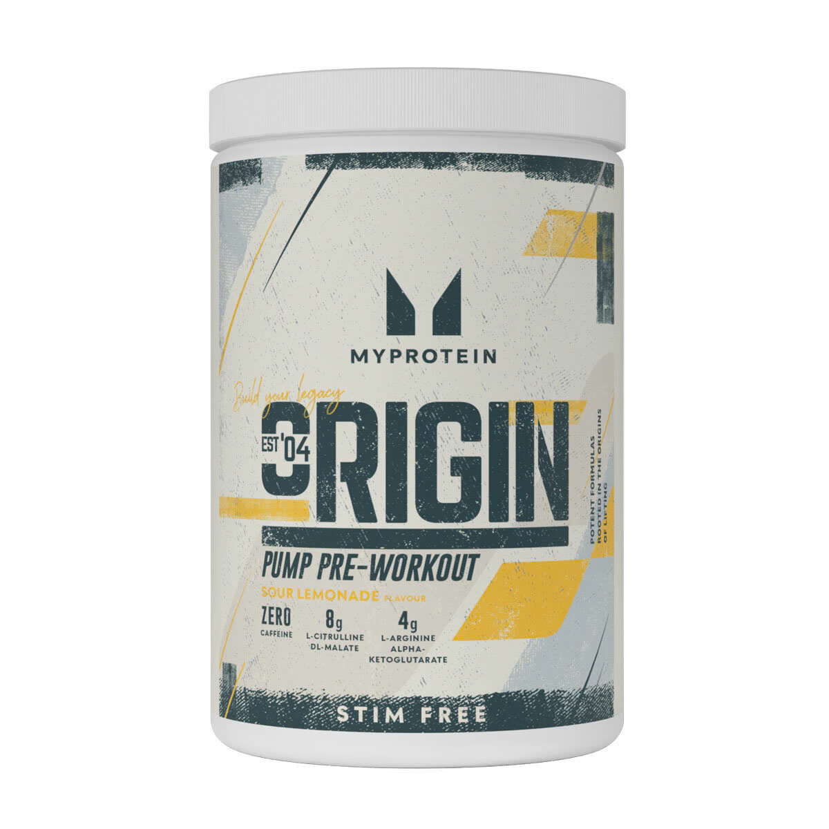 Origin Stim-Free Pre-Workout - 750G - 30Porcijas - Sour Lemonade attēls 1