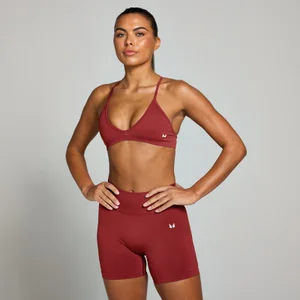 MP sieviešu bezvīļu mikrošķiedru krūšturis bez aizdares — Ķiršu krāsas - Size XS