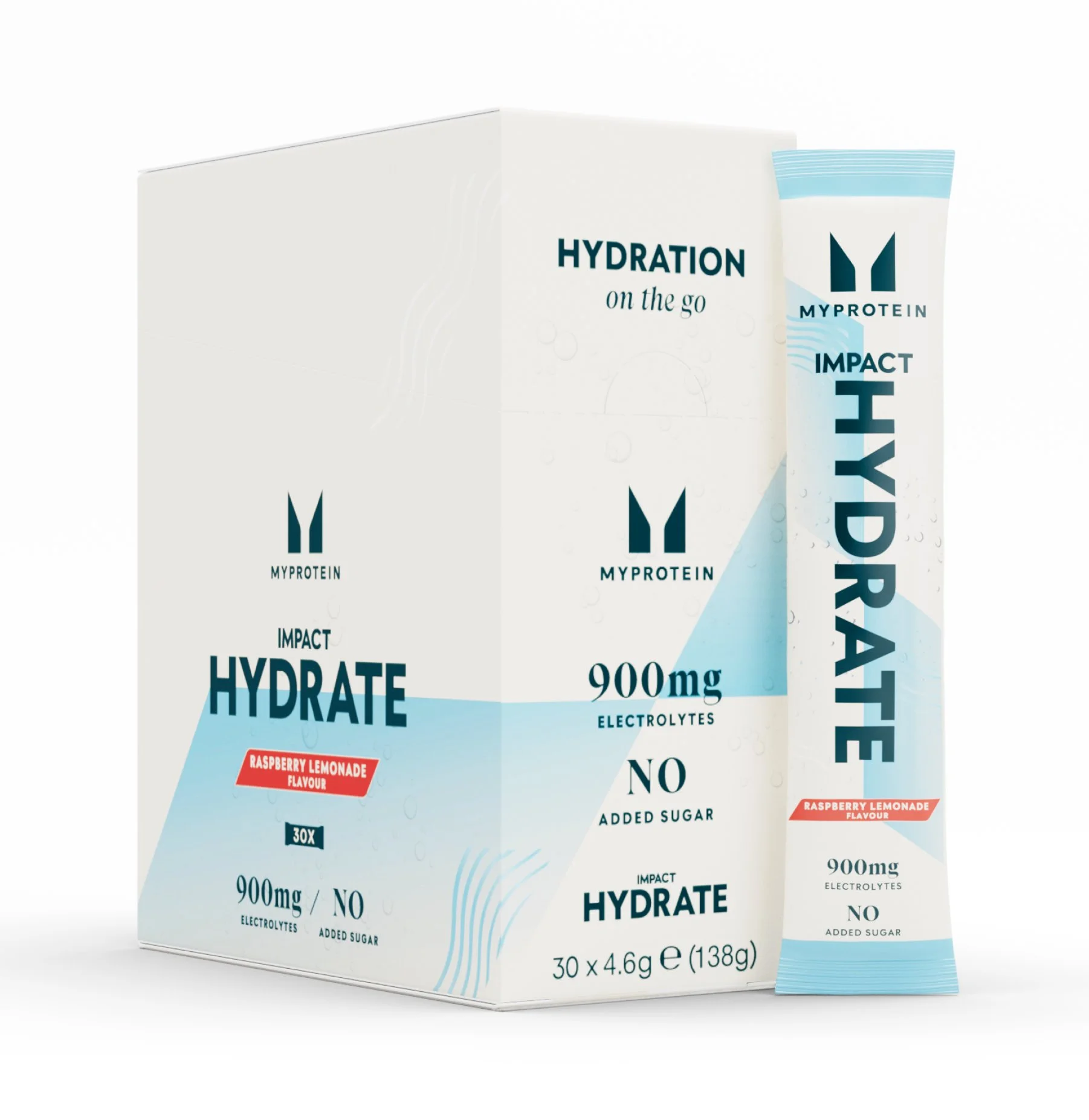 Impact Hydrate | Nūjiņveida paciņas - 4.6g x 30Porcijas - Aveņu limonāde attēls 1