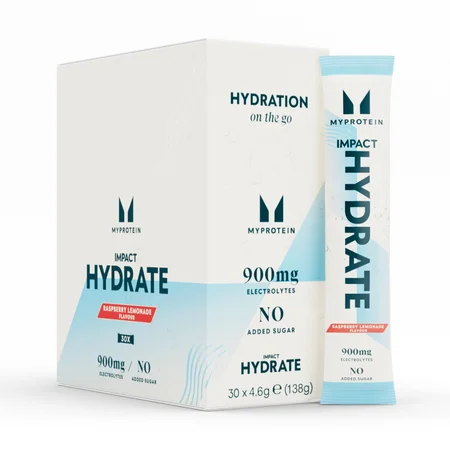 Impact Hydrate | Nūjiņveida paciņas - 4.6g x 30Porcijas - Aveņu limonāde