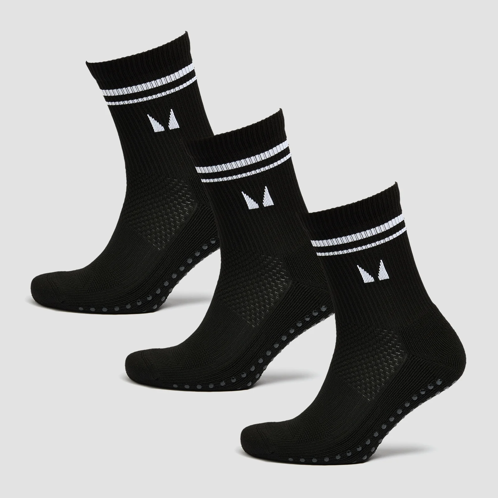 MP zeķes pilates nodarbībām (3 pāri) – Melnas - UK 2-5 attēls 1
