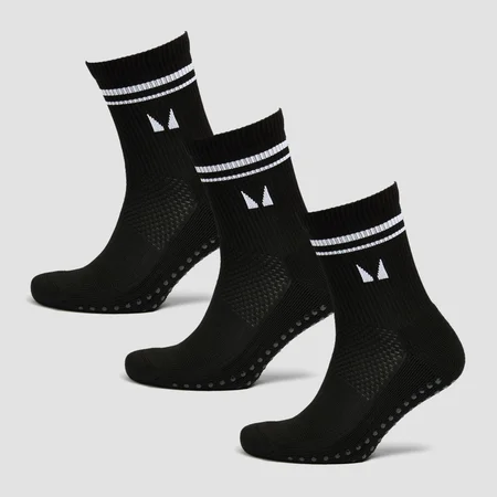 MP zeķes pilates nodarbībām (3 pāri) – Melnas