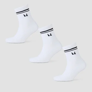MP zeķes pilates nodarbībām (3 pāri) – Baltas - Size UK 2-5