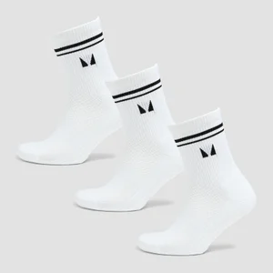 MP zeķes pilates nodarbībām (3 pāri) – Baltas - Size UK 2-5