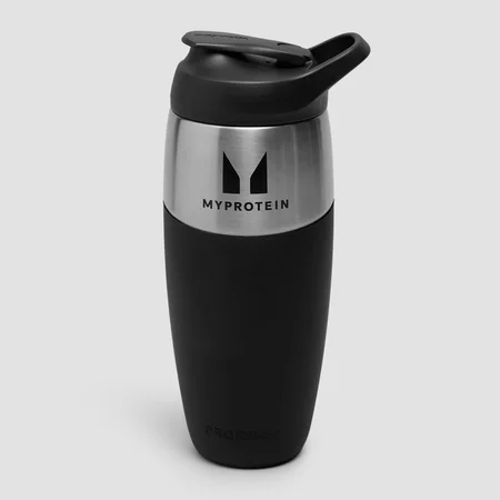 Myprotein x Promixx vienkāršās sienas metāla pudele 950ml - stealth melna