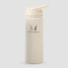 Myprotein pārstrādāta metāla pudele ar atlokāmu salmiņu, 500ml – Dabīgā krēmkrāsā