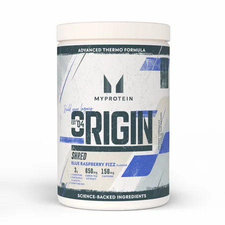 Origin Shred pirms treniņa - 60SERVINGS, 660g - Blue Raspberry Fizz