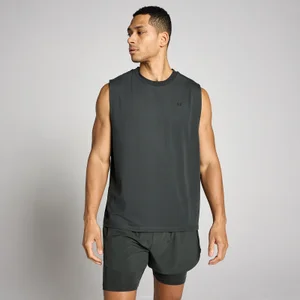 Vīriešu lielizmēra kokvilnas modāla bezpiedurkņu krekls MP - mazgāti melns - Size XS