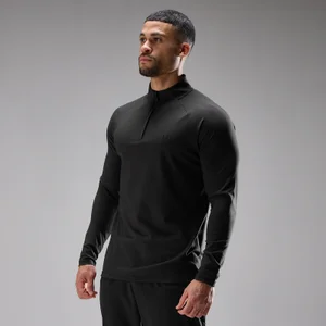 MP vīriešu treniņu ultra džersija 1/4 rāvējslēdzējs - melna - Size XS