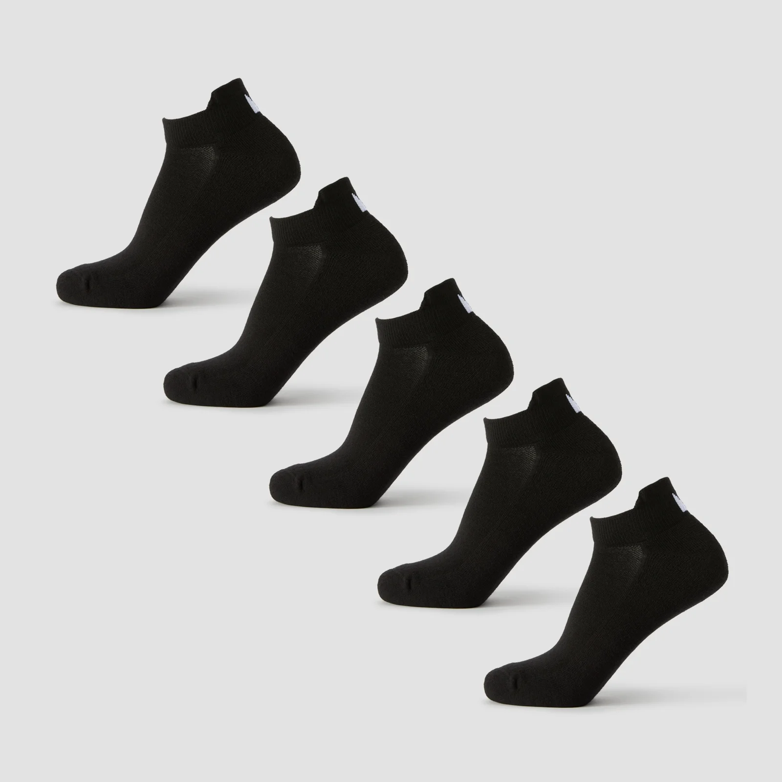 MP unisex īsās zeķes (5 pāri) - Melns - UK 6-8 attēls 1