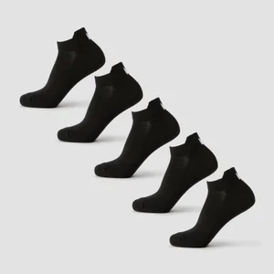 MP unisex īsās zeķes (5 pāri) - Melns - Size UK 6-8