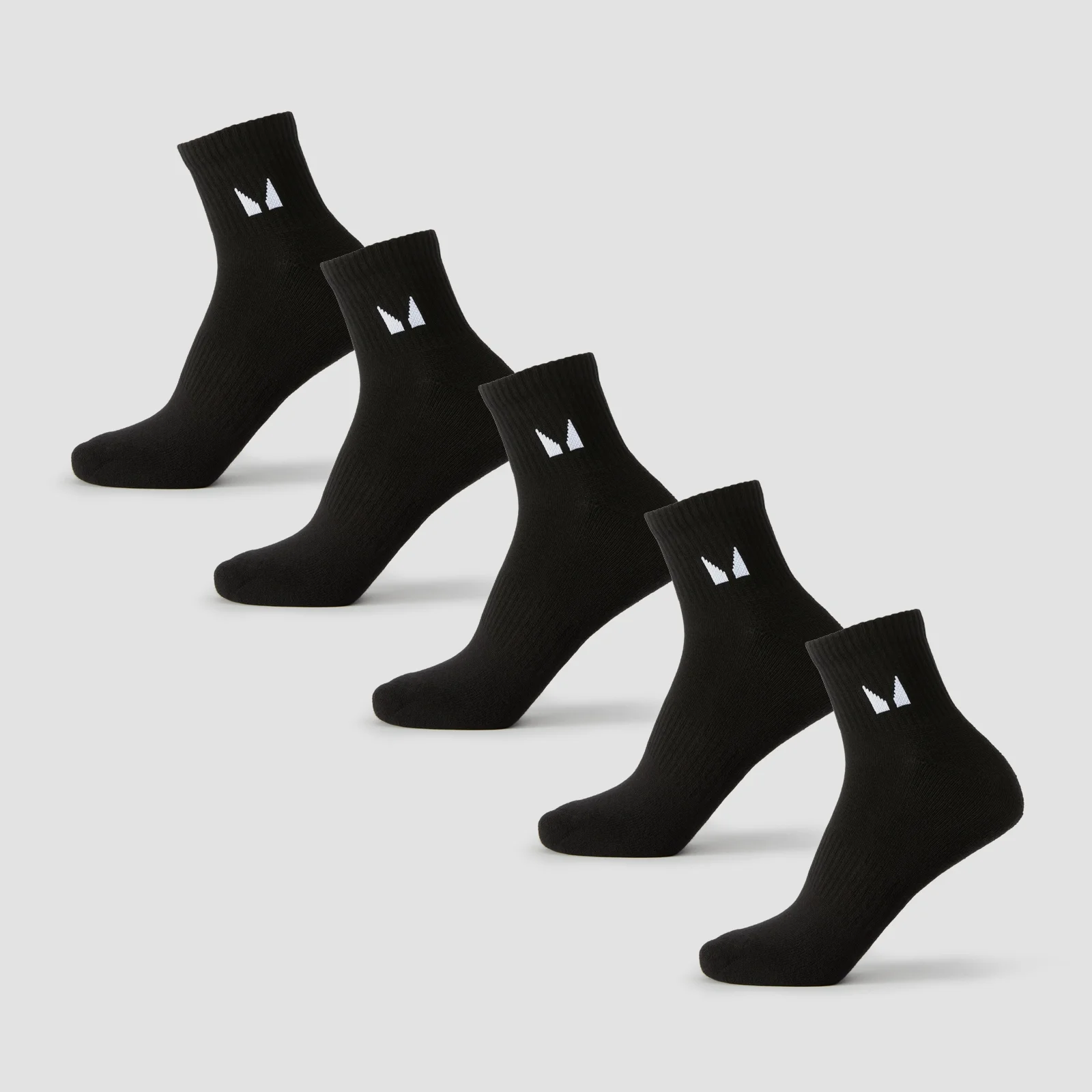 MP unisex potīšu zeķes (5 pāri) - Melns - UK 9-11 attēls 1