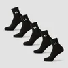 MP unisex potīšu zeķes (5 pāri) - Melns