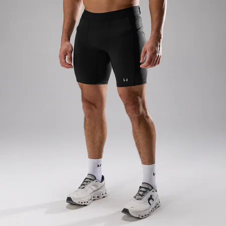 Vīriešu Velocity Ultra sporta īsās bikses ar kabatām MP - melnas