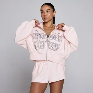 Sieviešu Lift Graphic Lifestyle jaka ar kapuci un rāvējslēdzēju MP - maigi rozā - Size XL