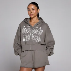 Sieviešu Lift Graphic Lifestyle jaka ar kapuci un rāvējslēdzēju MP - tumši brūna - Size S