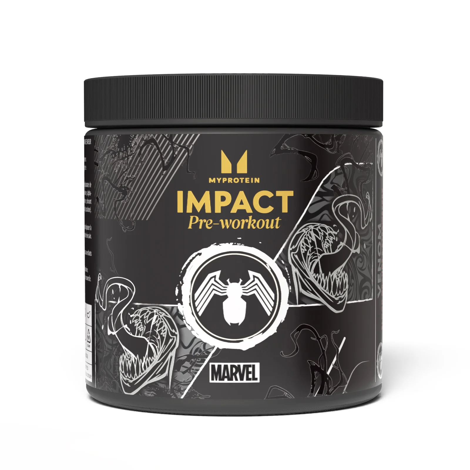 Impact Pre-Workout – Venoms – ar sarkano apelsīnu un zemeņu garšu - 440g - 40servings - Marvel Venom - Blood Orange and Strawberry attēls 1