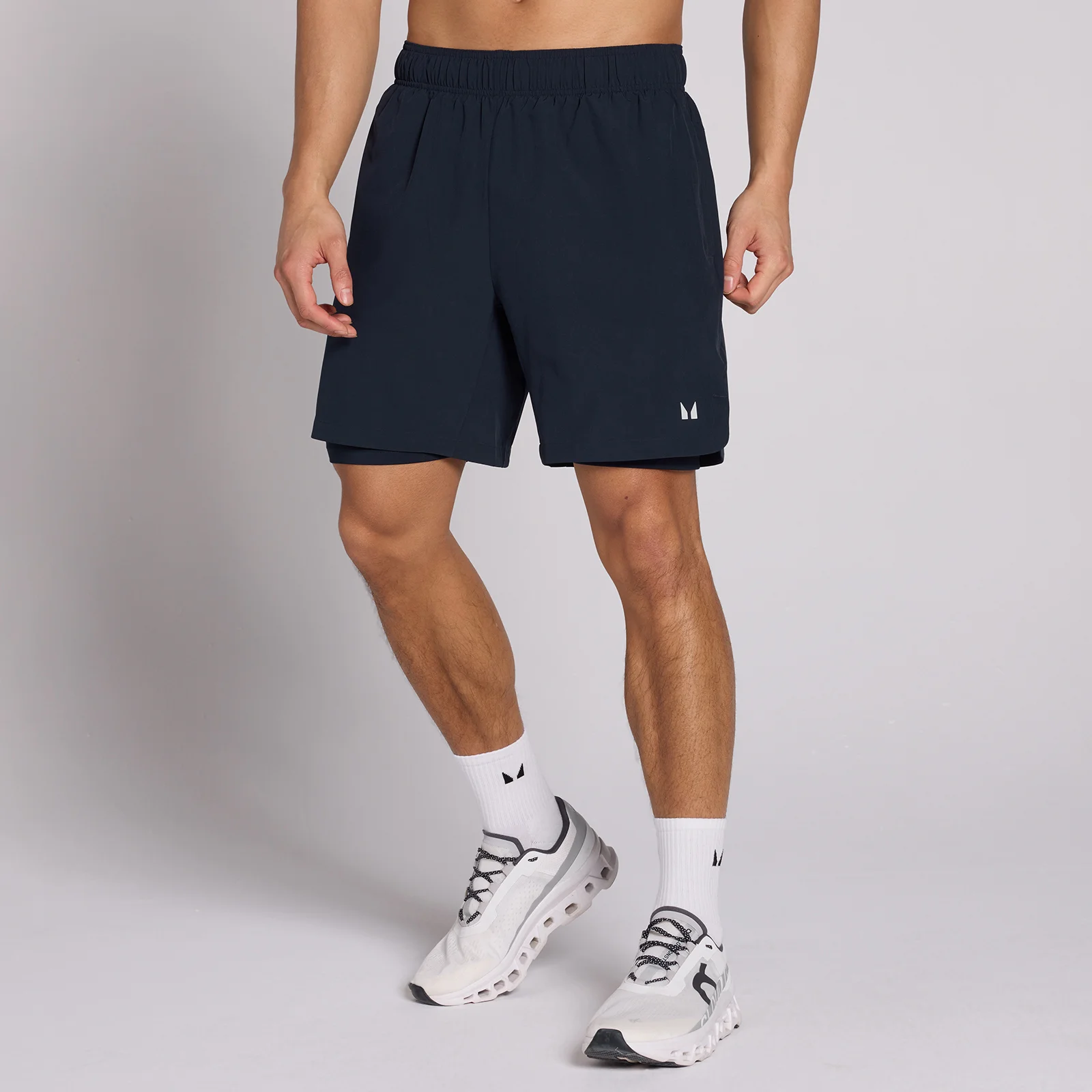 MP Men's 7" 2-in-1 Training Shorts - Dark Navy - S attēls 1