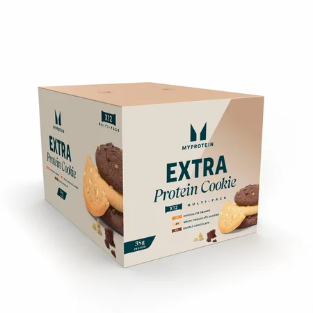 Extra Protein Cookie Variety Box | 12 Cepumi
