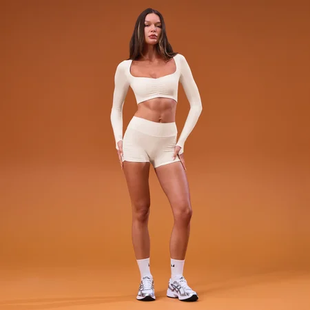 MP sieviešu Tempo īsināts ruched tops - Coconut