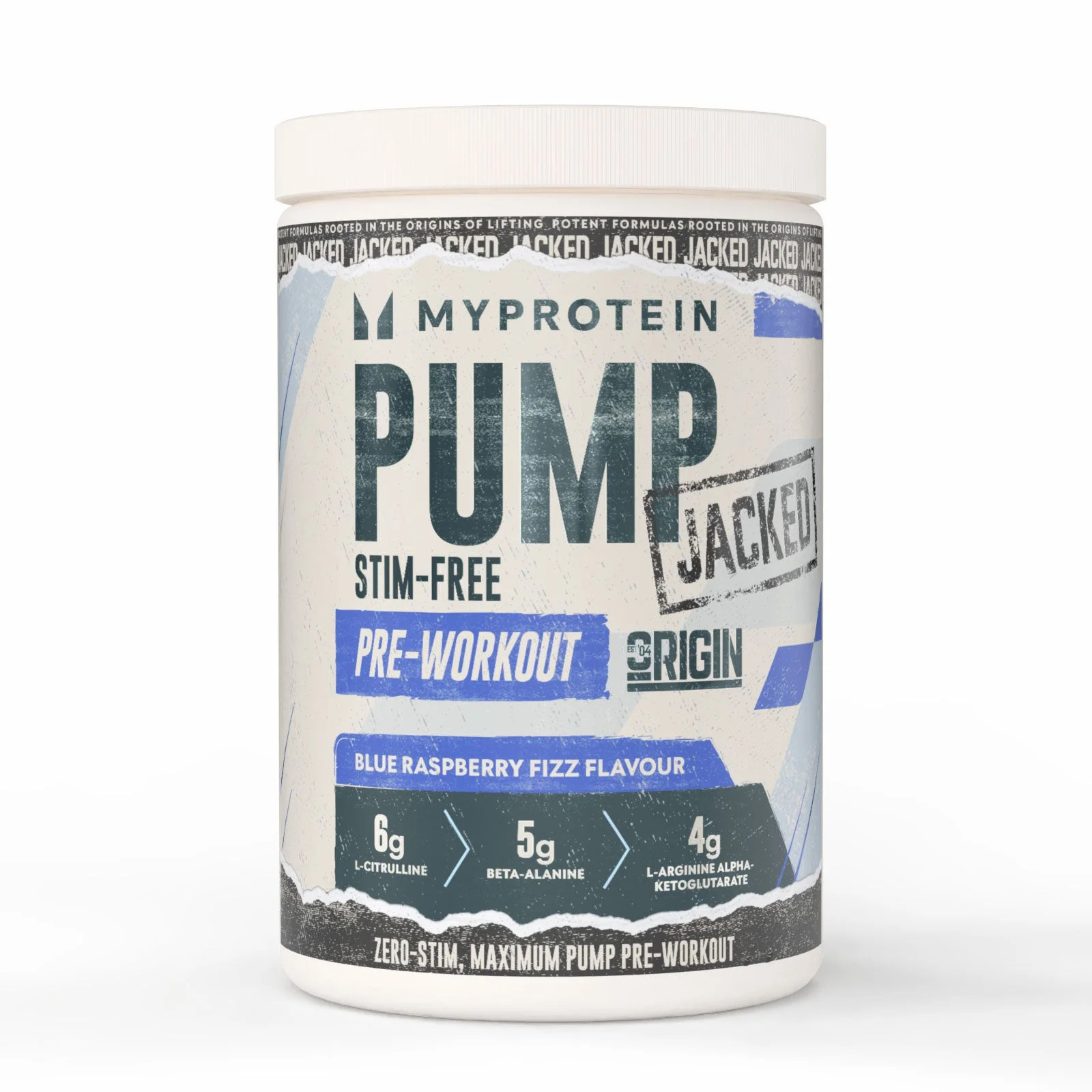 Origin Jacked Pump - 625G - 25Porcijas - Blue Raspberry Fizz attēls 1