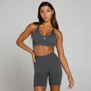 MP sieviešu Tempo Ultra bez šuvēm sporta krūšturis - pelēks - Size XS
