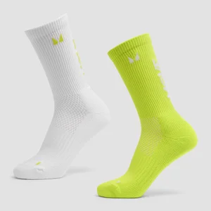 MP Move Club skriešanas zeķes (2 pāri) - Zaļā/Balta - Size UK 2-5