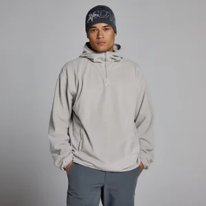 MP vīriešu flīsa jaka ar 1/4 rāvējslēdzēju - ilgtspējīgi pelēka - Size L