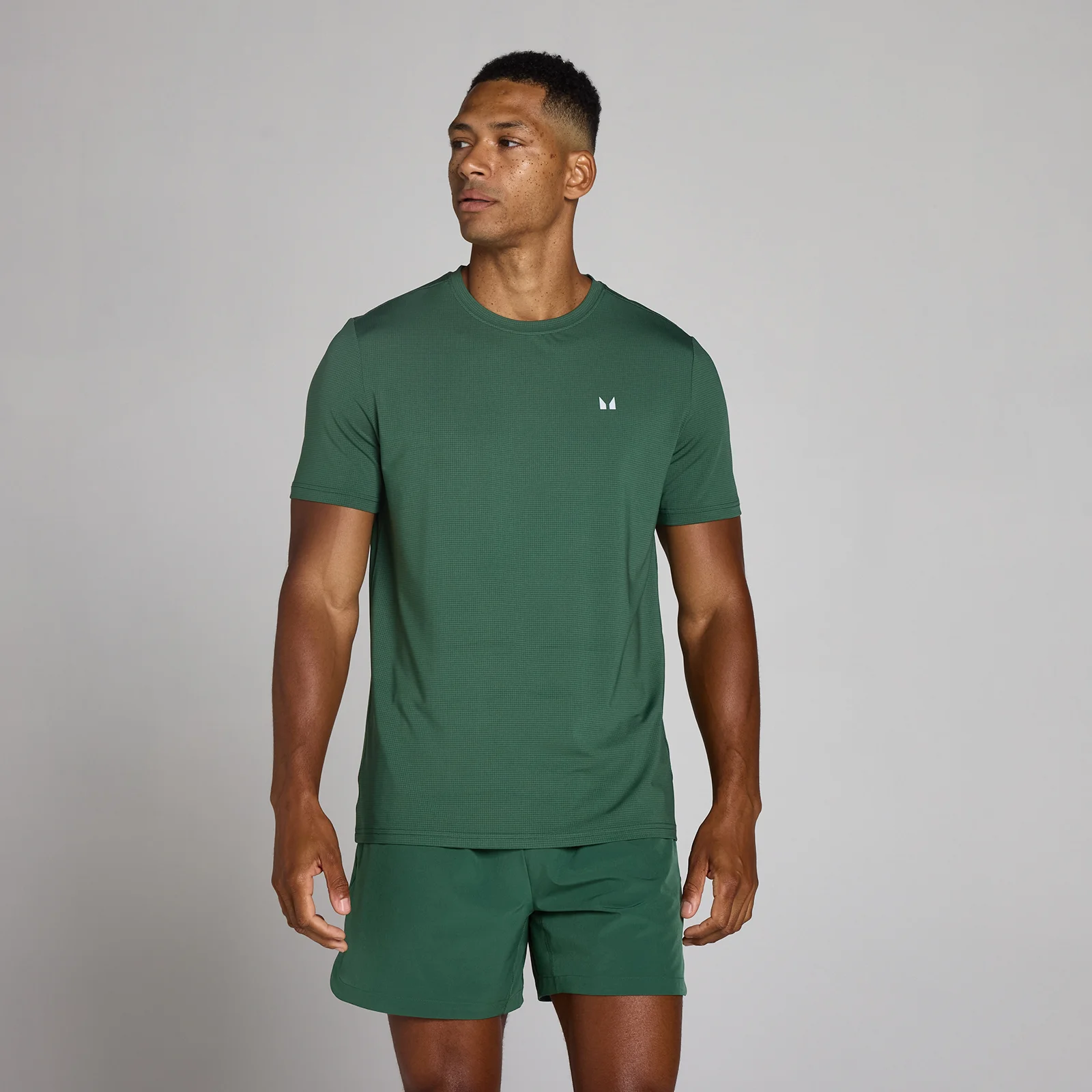 MP Men's Training Grid T-Shirt - Racing Green - M attēls 1