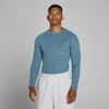 MP vīriešu Lift rievots muscle fit garo piedurknīšu tops - Midnight slate