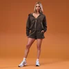 MP sieviešu jaka ar kapuci un rāvējslēdzēju - Kakao