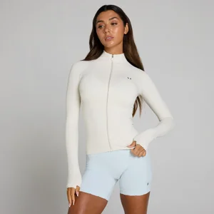 MP sieviešu Tempo Ultra bezvīļu jaka ar pilnu rāvējslēdzēju - migla/sudrabaini pelēka - Size L