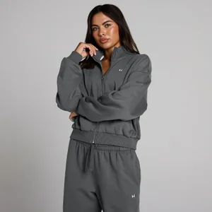 MP sieviešu Basics bomber jaka ar rāvējslēdzēju - tumši pelēka - Size XS