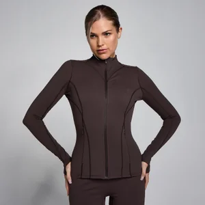 MP sieviešu SculptForm jaka ar rāvējslēdzēju - kakao - Size XS