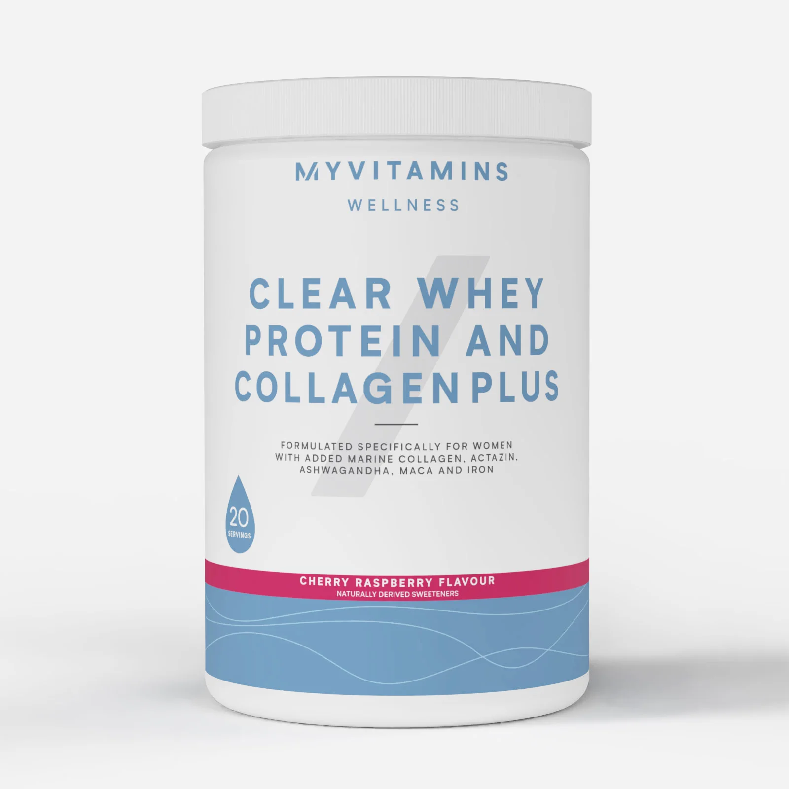 Clear Whey Protein and Collagen Plus - 486G - 20Porcijas - Cherry Raspberry attēls 1