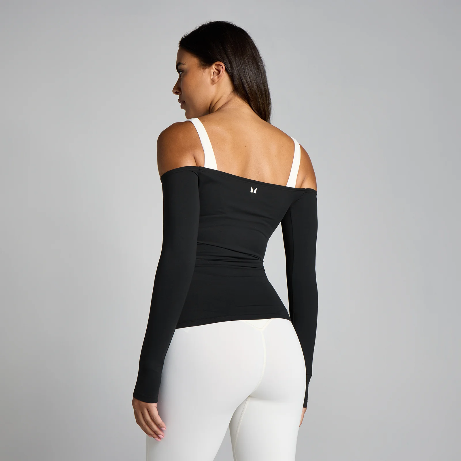 MP Sieviešu Tempo Off The Shoulder LS Tops - Melns - S attēls 2