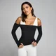MP Sieviešu Tempo Off The Shoulder LS Tops - Melns