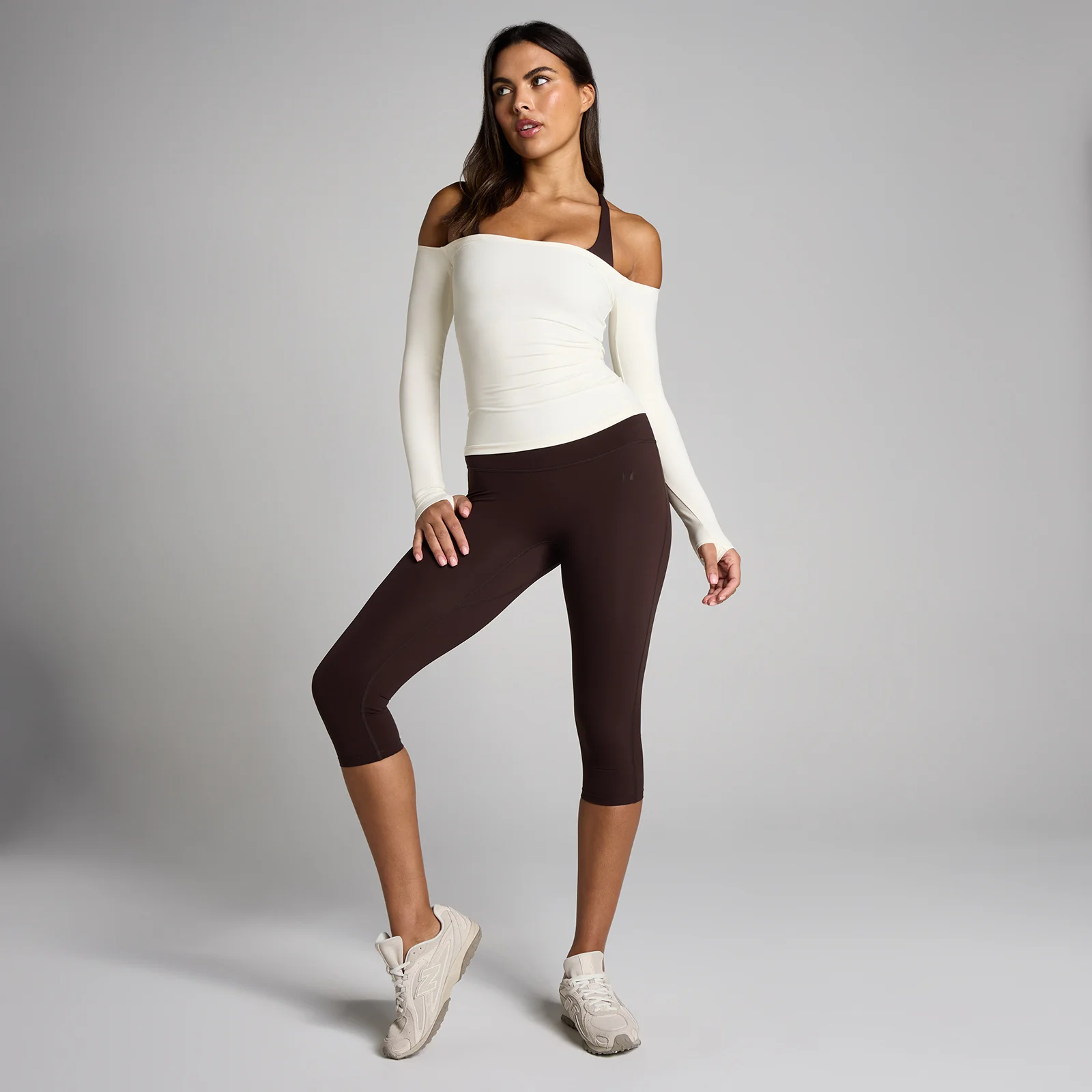 MP Sieviešu Tempo Off The Shoulder LS Tops - Vaniļa - XS attēls 3