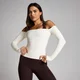 MP Sieviešu Tempo Off The Shoulder LS Tops - Vaniļa