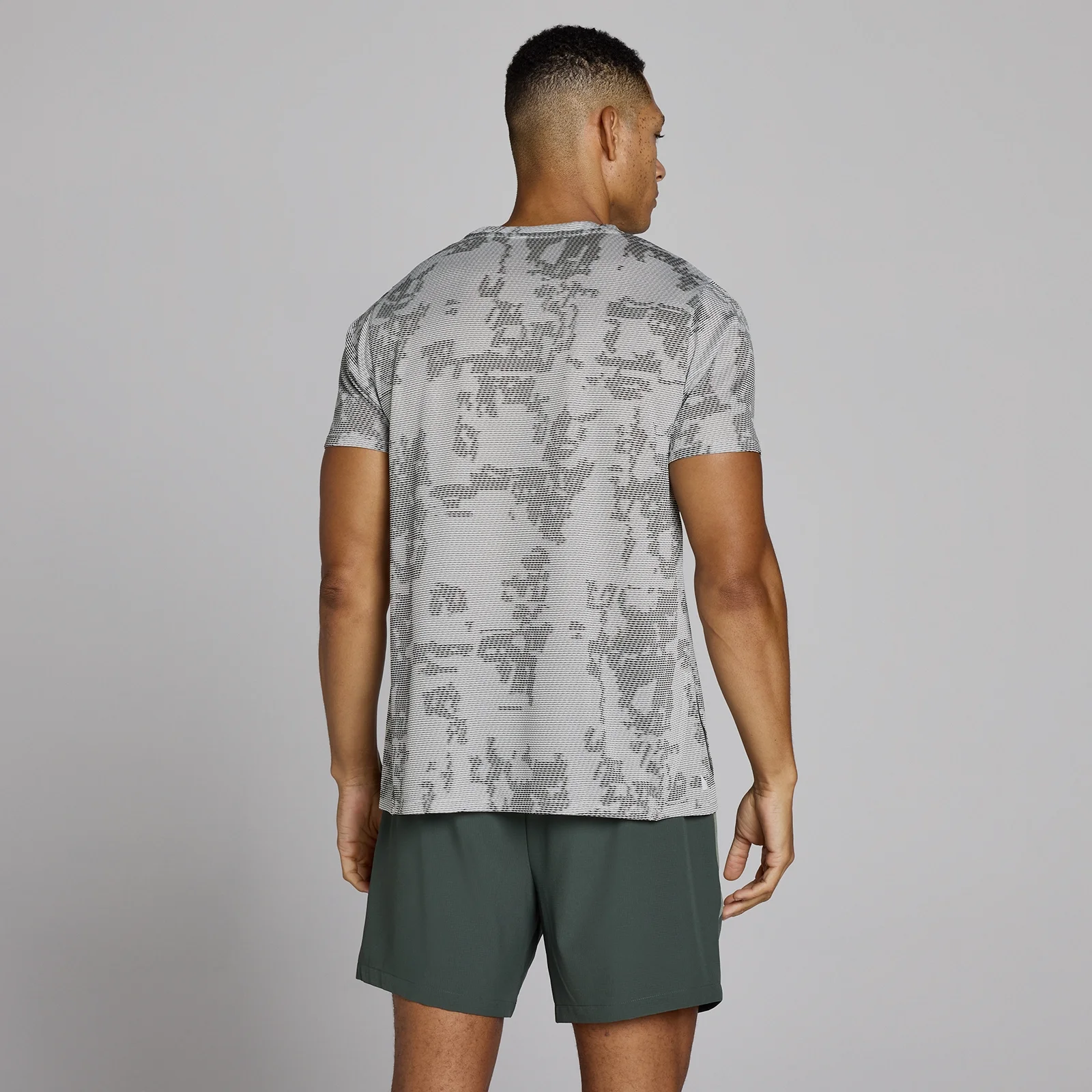 MP Vīriešu Adapt Jacquard Marl T-krekls - Mist - M attēls 2